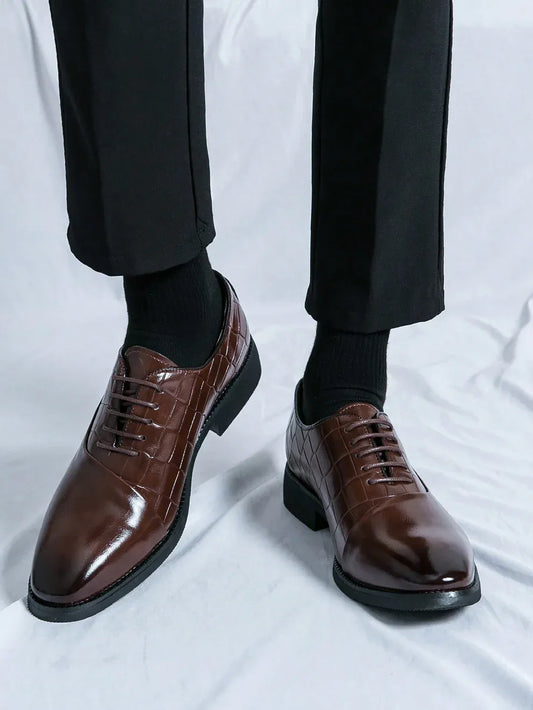 Chaussures à Boucles Homme en Cuir