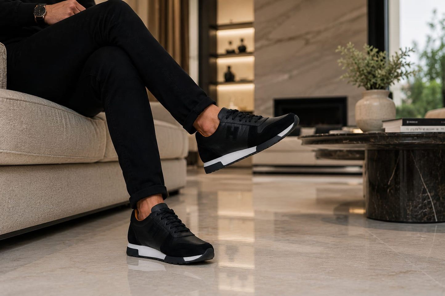 Chaussure Premium en Cuir Véritable