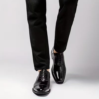 Chaussures en cuir marron élégantes pour homme