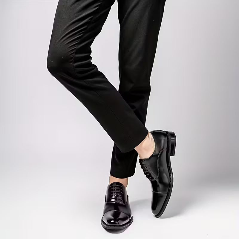 Chaussures en cuir marron élégantes pour homme