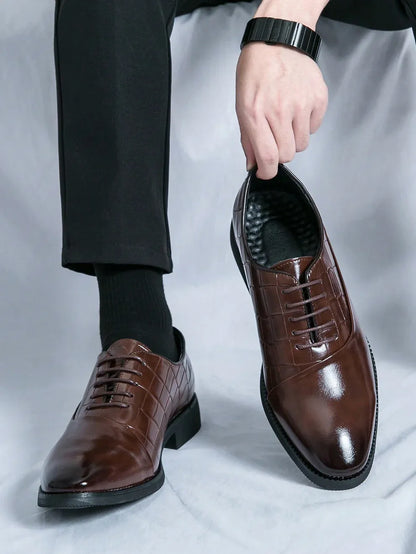 Chaussures à Boucles Homme en Cuir