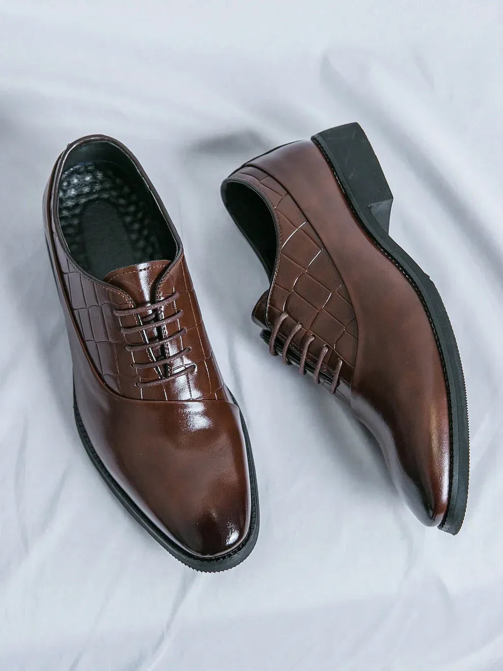 Chaussures à Boucles Homme en Cuir