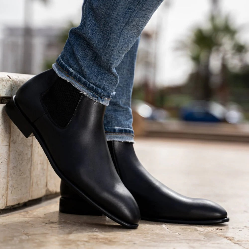 Chaussures homme en cuir véritable au style moderne et confortable