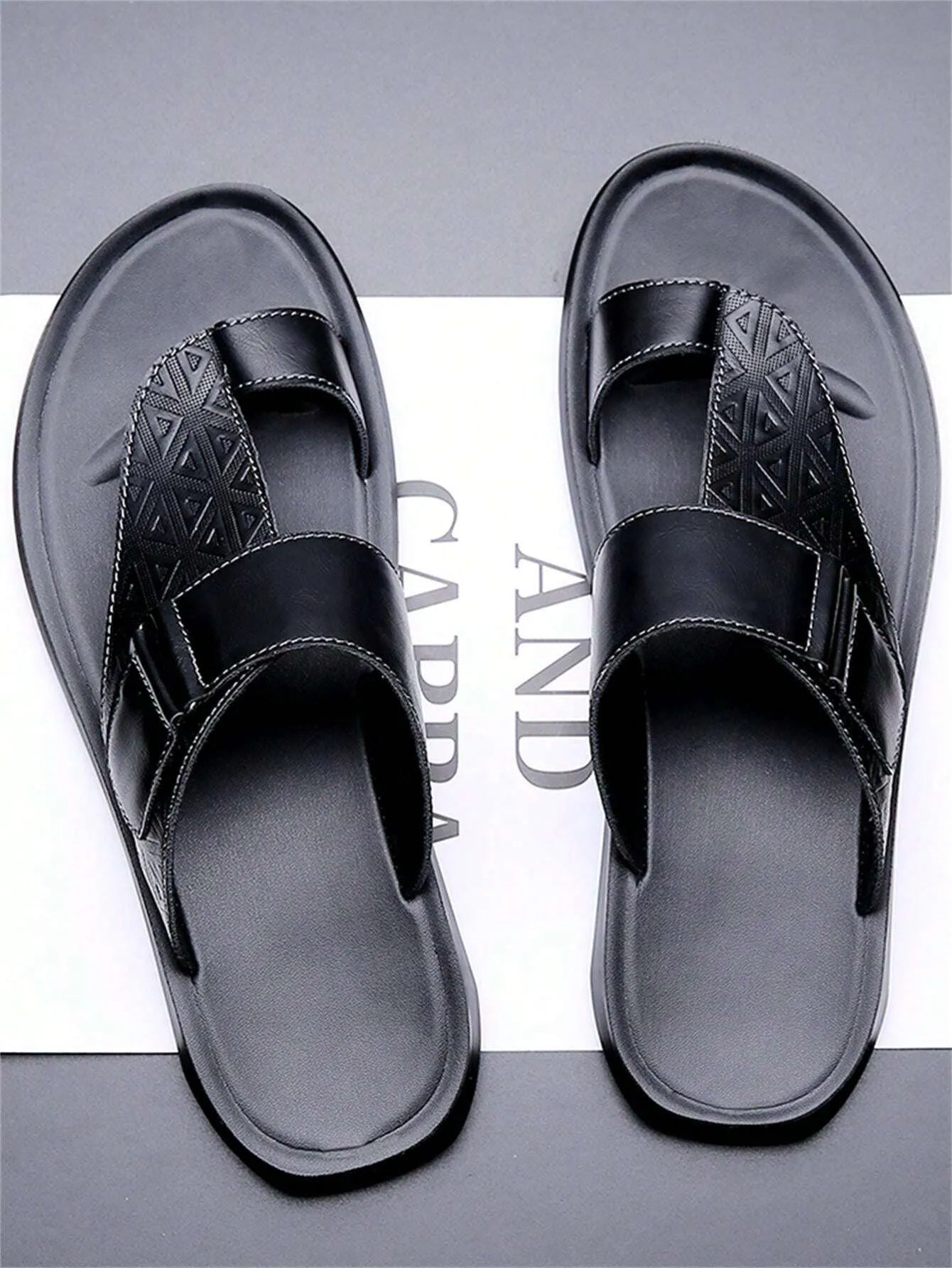 Sandales d’été pour homme 2024, chaussures de plage pour l’extérieur, à la fois tendance et décontractées, avec semelle souple et antidérapante