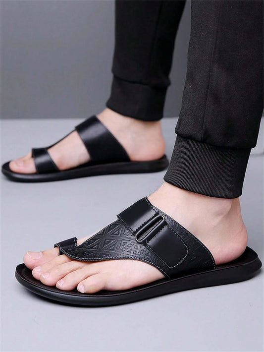 Sandales d’été pour homme 2024, chaussures de plage pour l’extérieur, à la fois tendance et décontractées, avec semelle souple et antidérapante