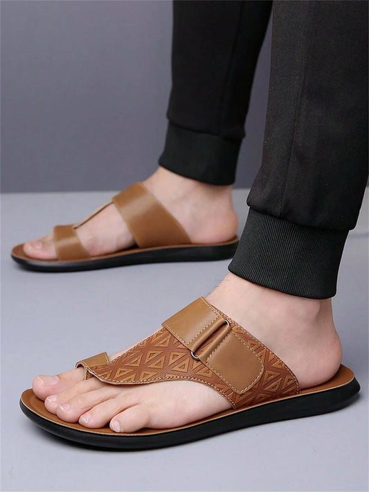 Sandales d’été pour homme 2024, chaussures de plage pour l’extérieur, à la fois tendance et décontractées, avec semelle souple et antidérapante